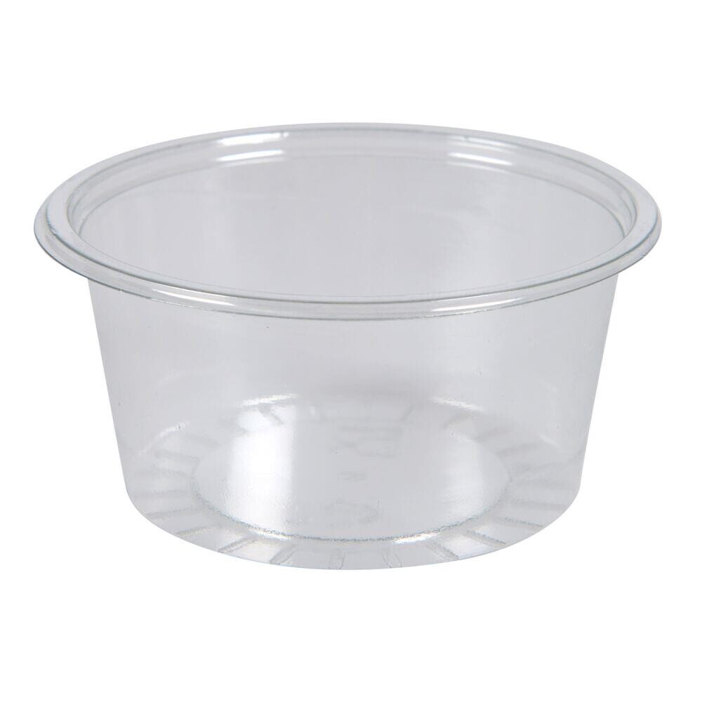 Portionsbæger, ABENA Cater-Line, 3,6cm, Ø7,5cm, 100 ml, klar, RPET, u. låg - 1000 stk