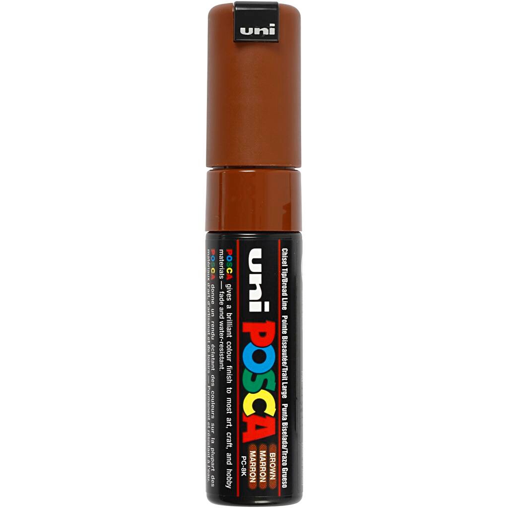 Posca Marker stregtykkelse: 8 mm PC-8K brown broad 1 stk