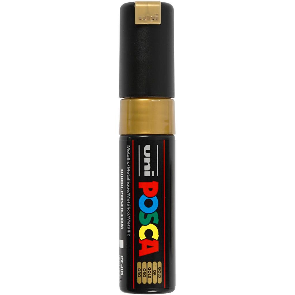 Posca Marker stregtykkelse: 8 mm PC-8K gold broad 1 stk