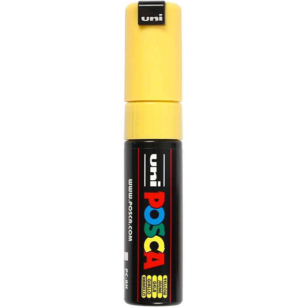 Posca Marker stregtykkelse: 8 mm PC-8K yellow broad 1 stk