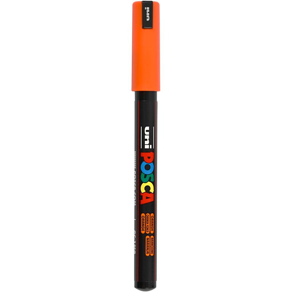Posca tusser, stregtykkelse: 0,7 mm, PC-1MR , orange, extra-fine, 1stk.
