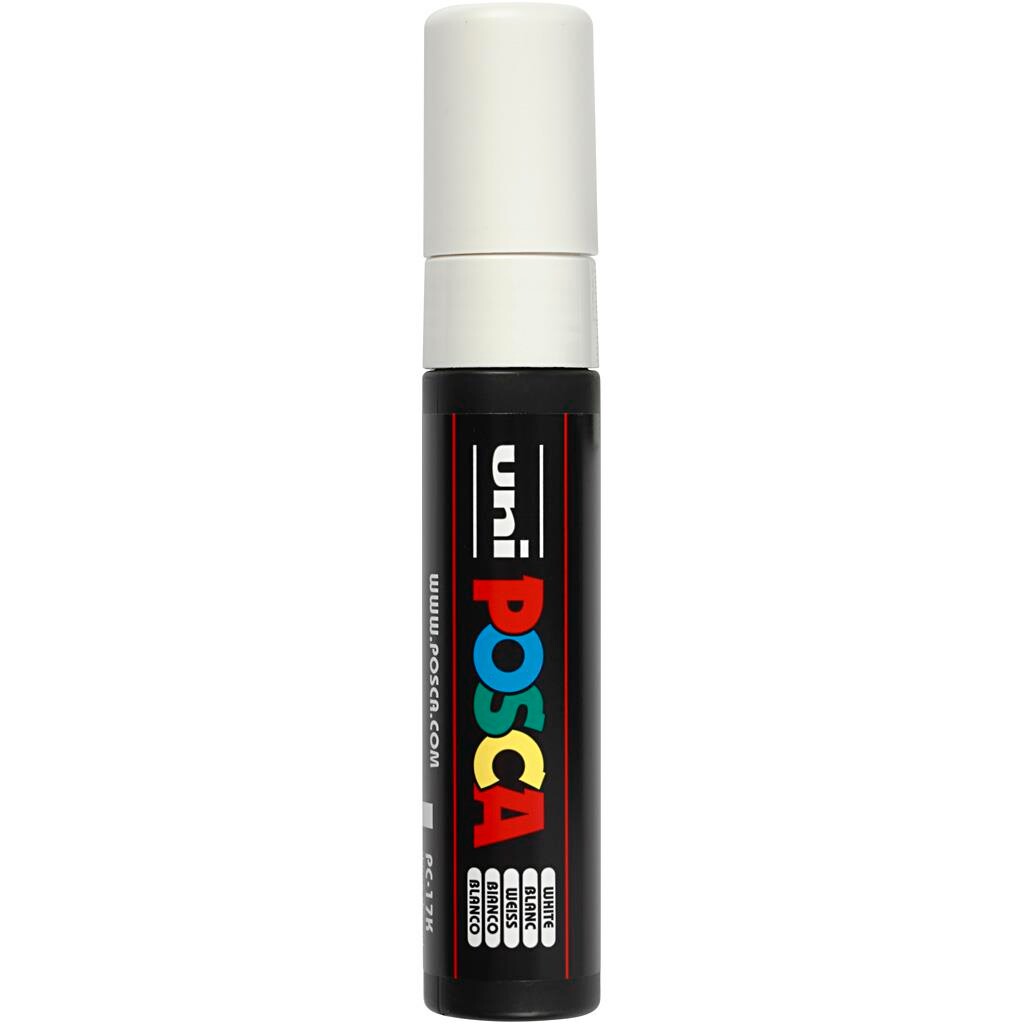 Posca tusser, stregtykkelse: 15 mm, PC-17K , white, extra broad, 1stk.