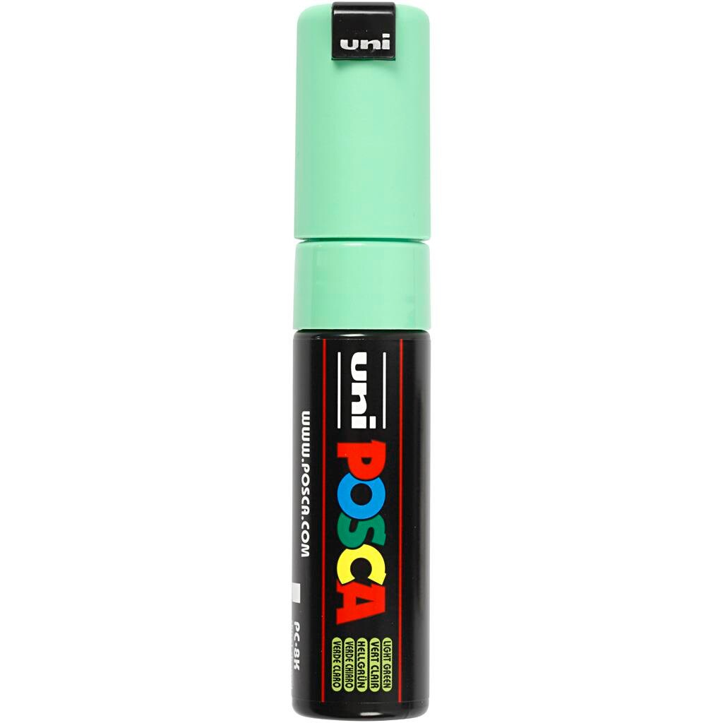 Posca tusser, stregtykkelse: 8 mm, PC-8K , light green, broad, 1stk.