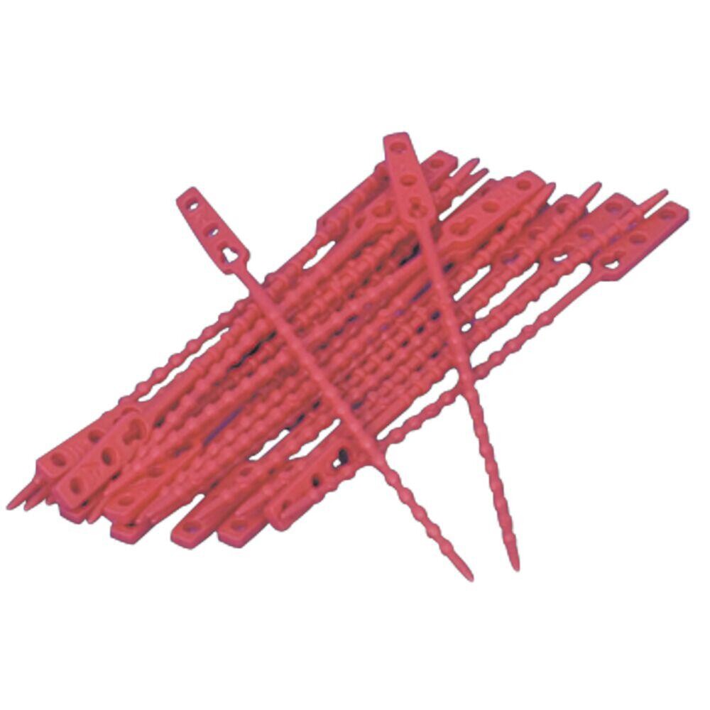 Strips til poser plast rød LDPE 32 cm - 1000 stk