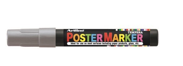12 stk. Poster Marker Artline 2.0 sølv
