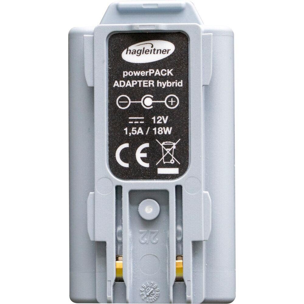 Powerpack adapter, Hagleitner, grå, plast, hybrid, til Powerpack in - 10 stk