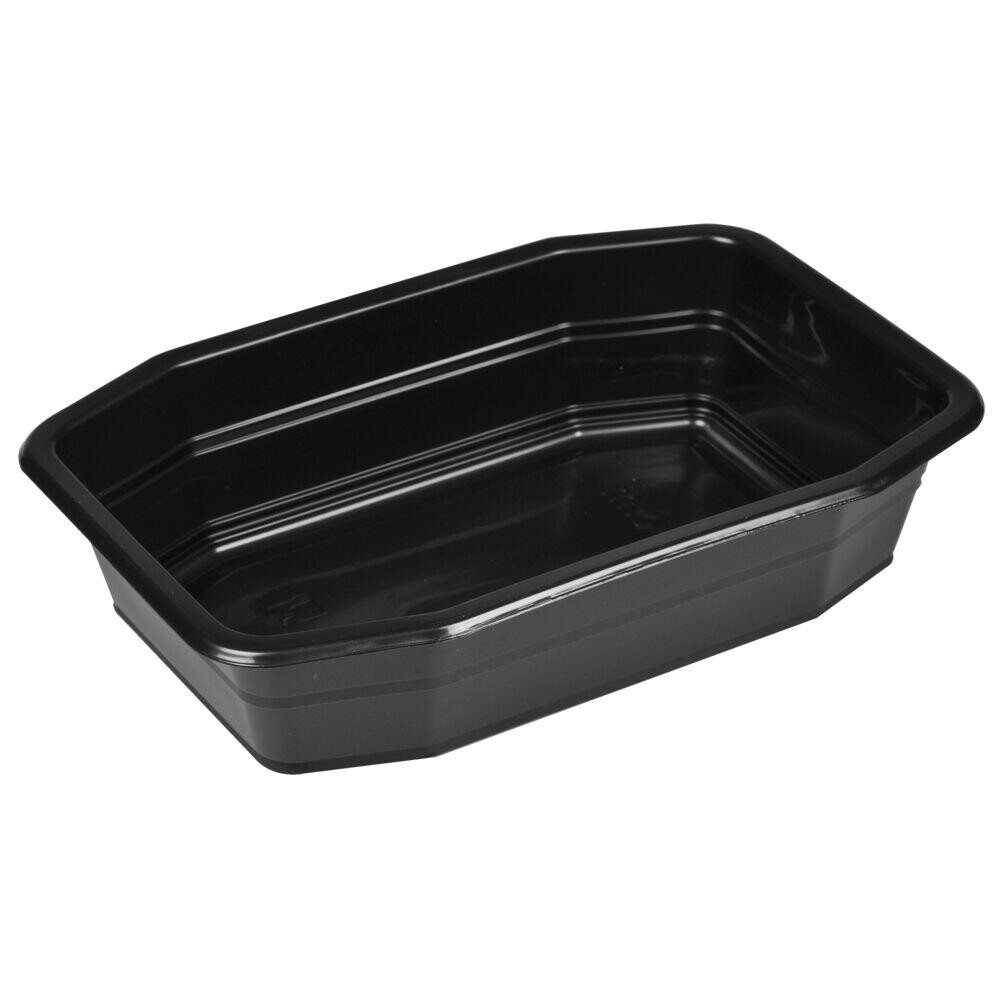 PP take away emballage, sort, 1-rums, polypropylen, 1000 ml, - 312 stk