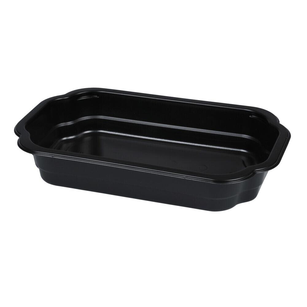 PP take away emballage, sort, 1-rums, polypropylen, 1200 ml, - 246 stk