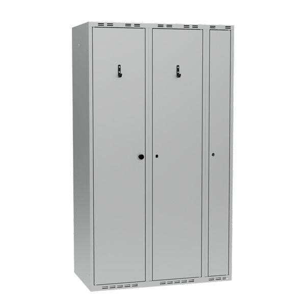 PRO Garderobeskab Komb. F - 1000 x 550 x 1752 - Grå