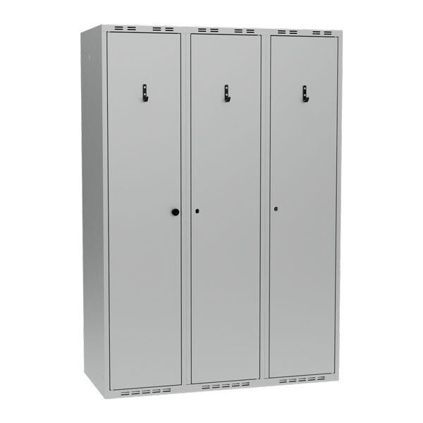 PRO Garderobeskab Komb. H - 1200 x 550 x 1752 - Grå