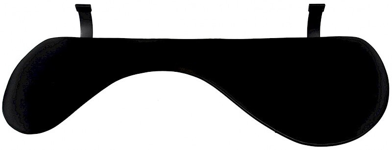 Håndledsstøtte - R-Go Ergonomic Armrest m. beslag & klemme - Sort - 66 cm