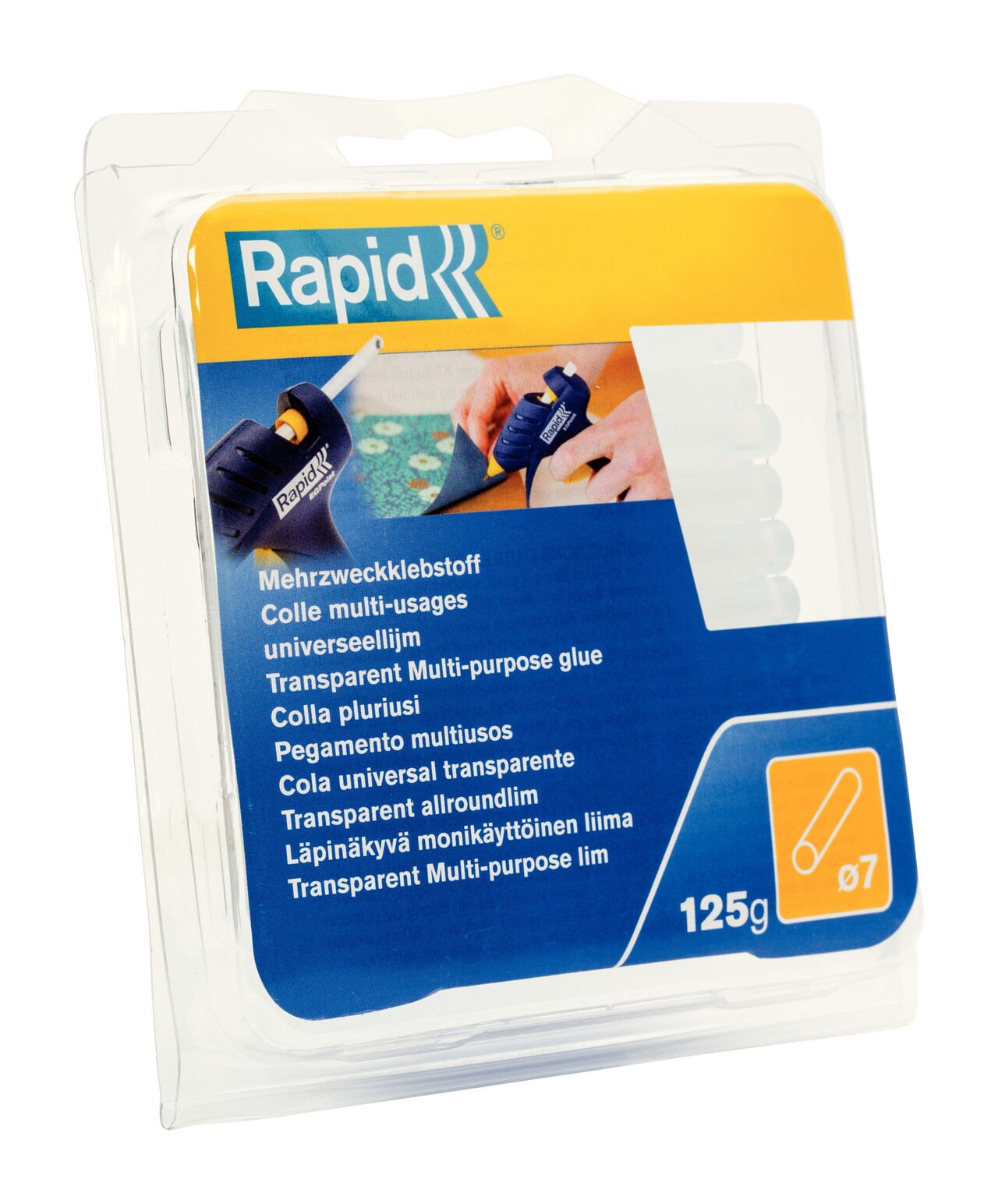 Limstifter - Rapid Lim Point D7 - 125 g - 65 mm - 7 mm diameter