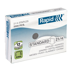 10 stk. Hæfteklammer Rapid 21/4 - Galvaniserede - 2000 stk