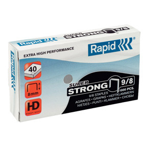 Hæfteklammer, Super Strong Rapid staples 9/8 Box of 5000 stk