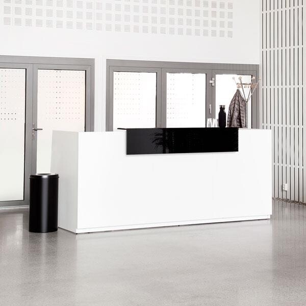 Reception, DNA, Hvid, 2600 mm, Hæve-sænkebord