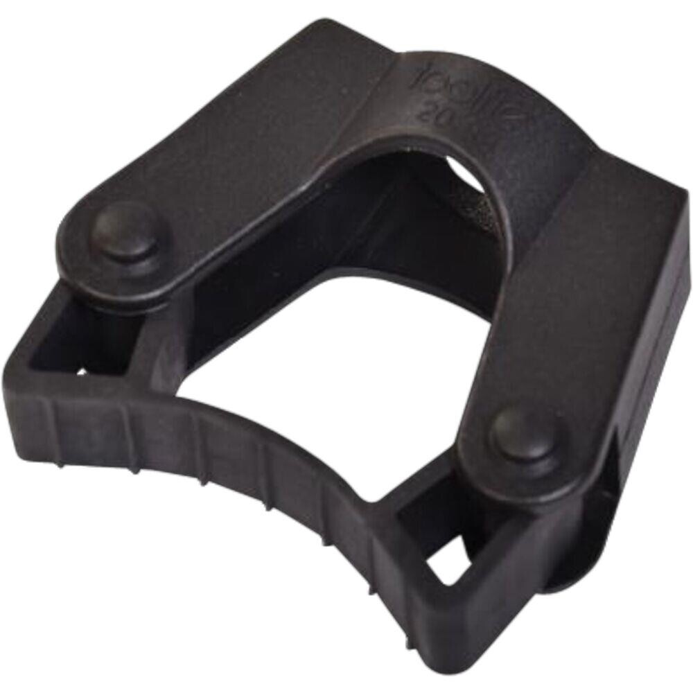 Redskabsholder Tina Trolleys Toolflex 65x75x35mm sort PP gummi stål til skaft på 20-30 mm 1 hul