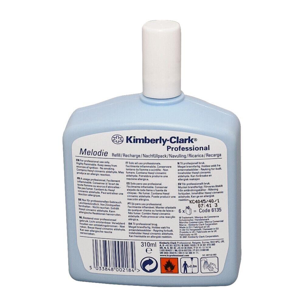 Refill - Aircare Melodie 347g/310ml - Blomstrende duft - Klar - 6 stk