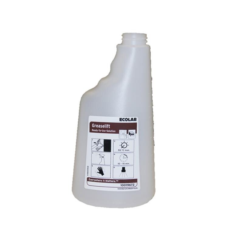Refill flaske Ecolab 650ml til Greaselift