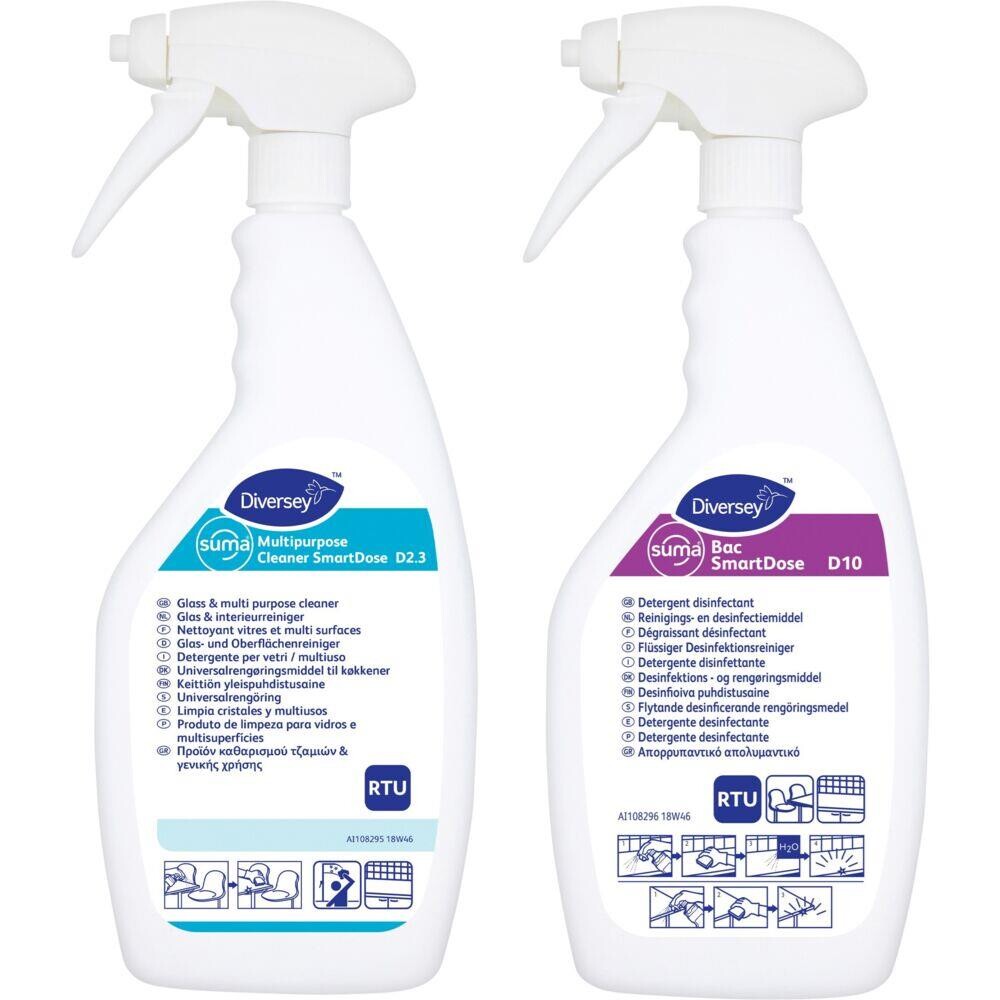 Refill-flaske, Diversey, 750 ml, til Suma Multipurpose D2.3 og Suma Bac D10 - 6 stk