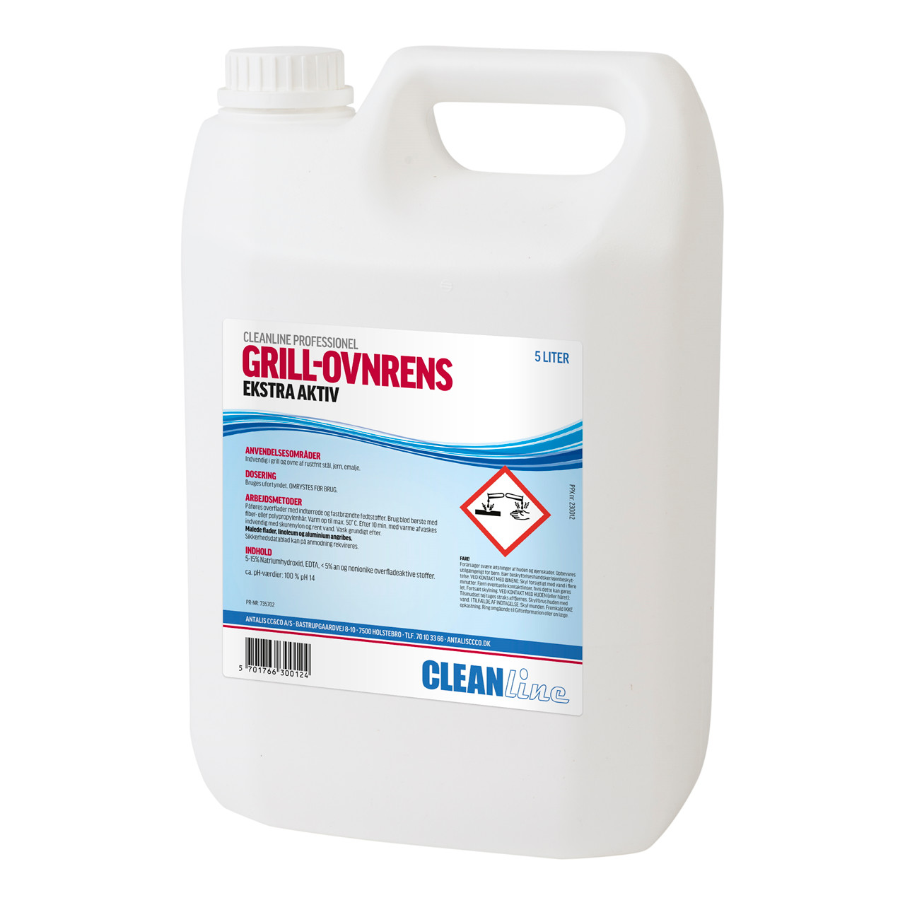 Grill- og ovnrens - Cleanline Ekstra Aktiv - 5 liter