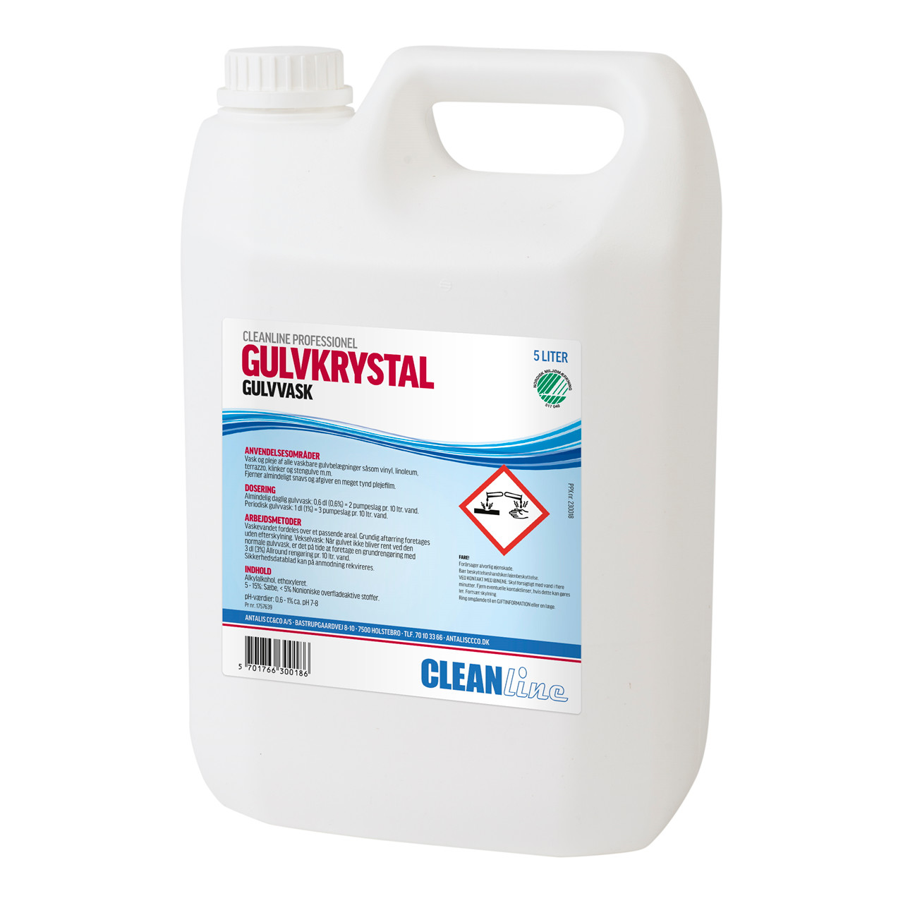 Cleanline Gulvkrystal - Gulvvask - 5 liter