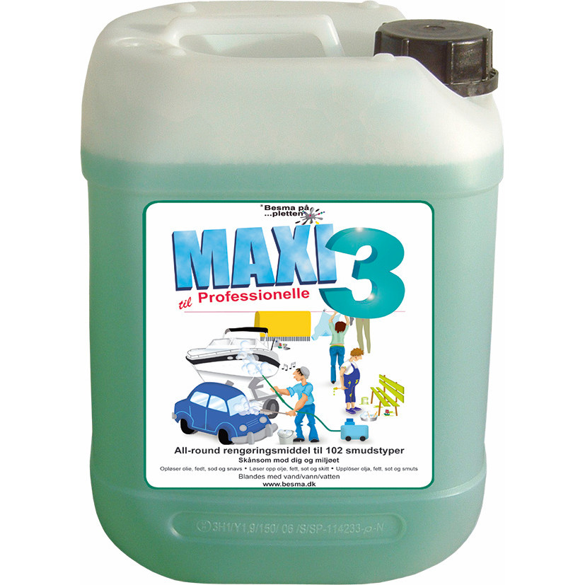 Rengøringsmiddel - Maxi 3 Olie & Smuds - 5 liter