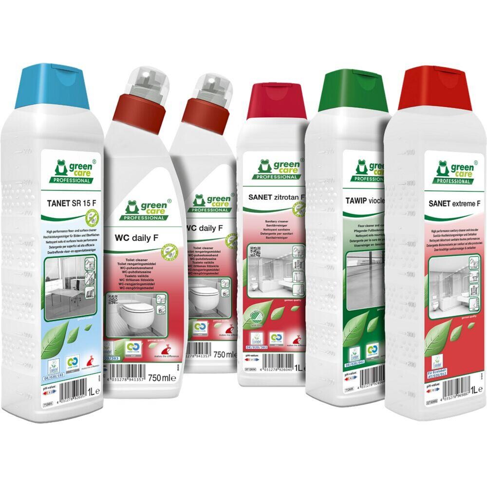 Rengøringspakke, Green Care Professional - 4 x 1 L, 2 x 750 ml