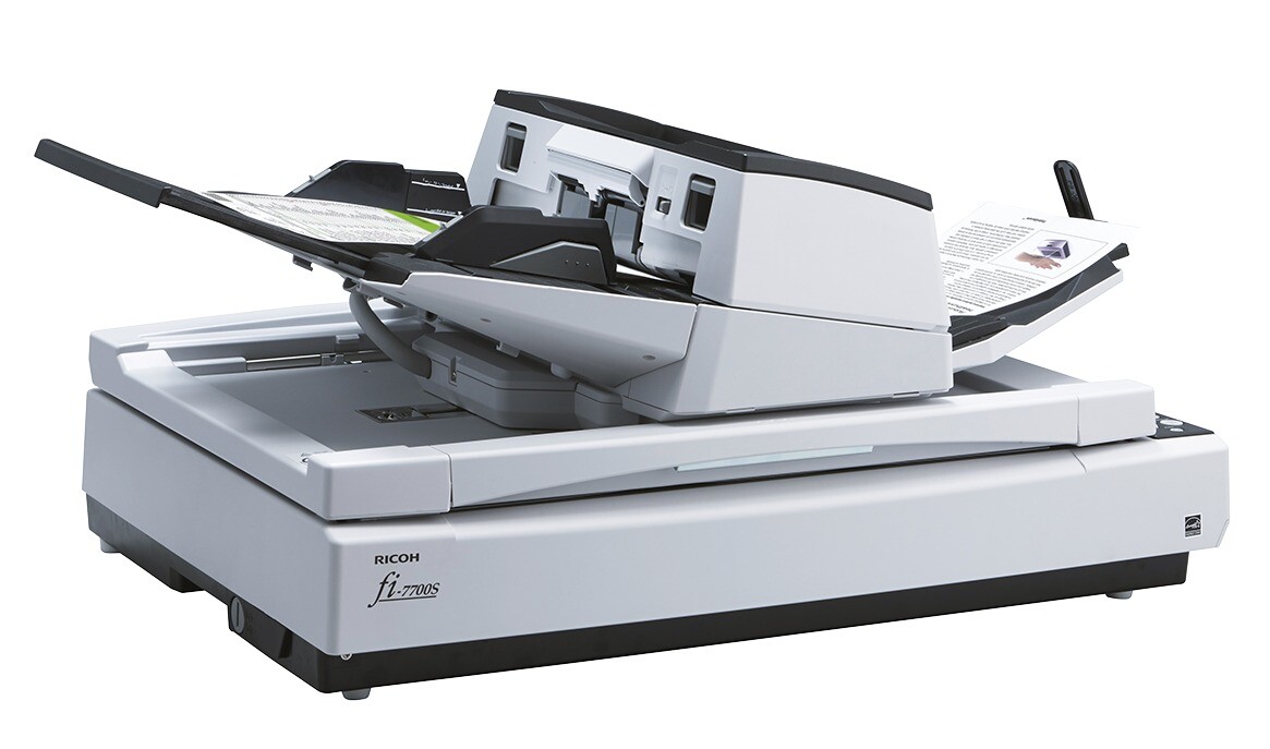 Ricoh fi-7700S, 80ppm/80ipm A3 Flatbed Scanner grå
