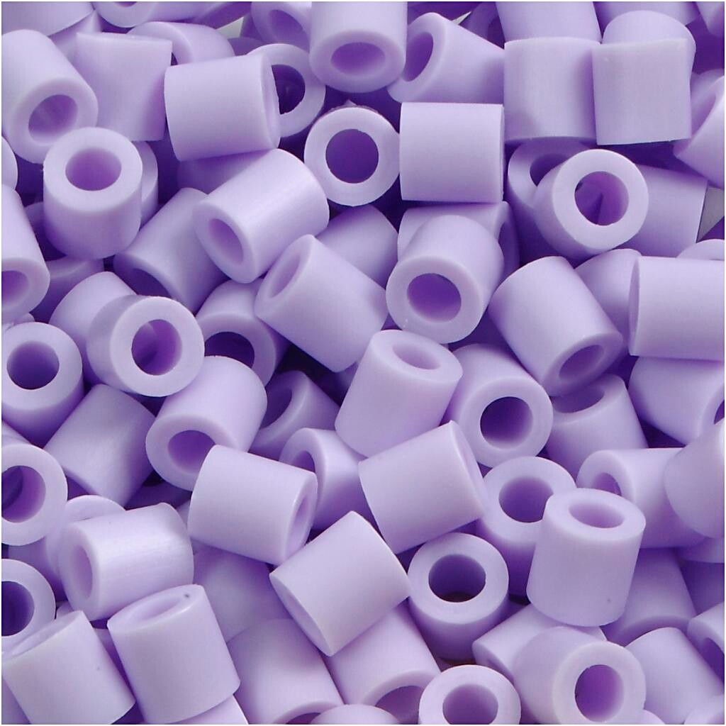 Rørperler størrelse medium 5 x 5 mm - hulstr. 2,5 mm - syren (24) - 6000 stk.