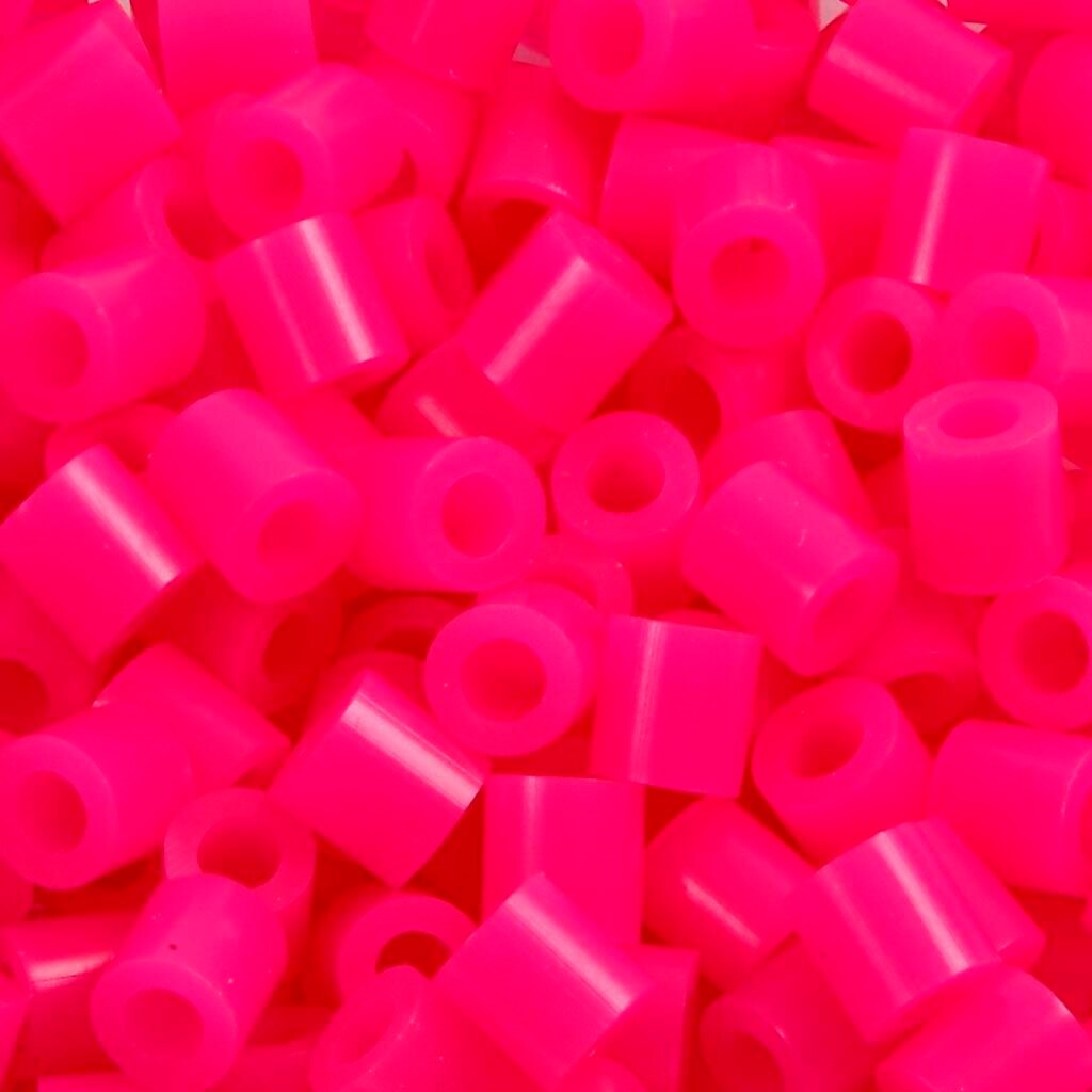 Rørperler, str. 5x5 mm, hulstr. 2,5 mm, medium, cerise (32258), 1100 stk./ 1 pk.