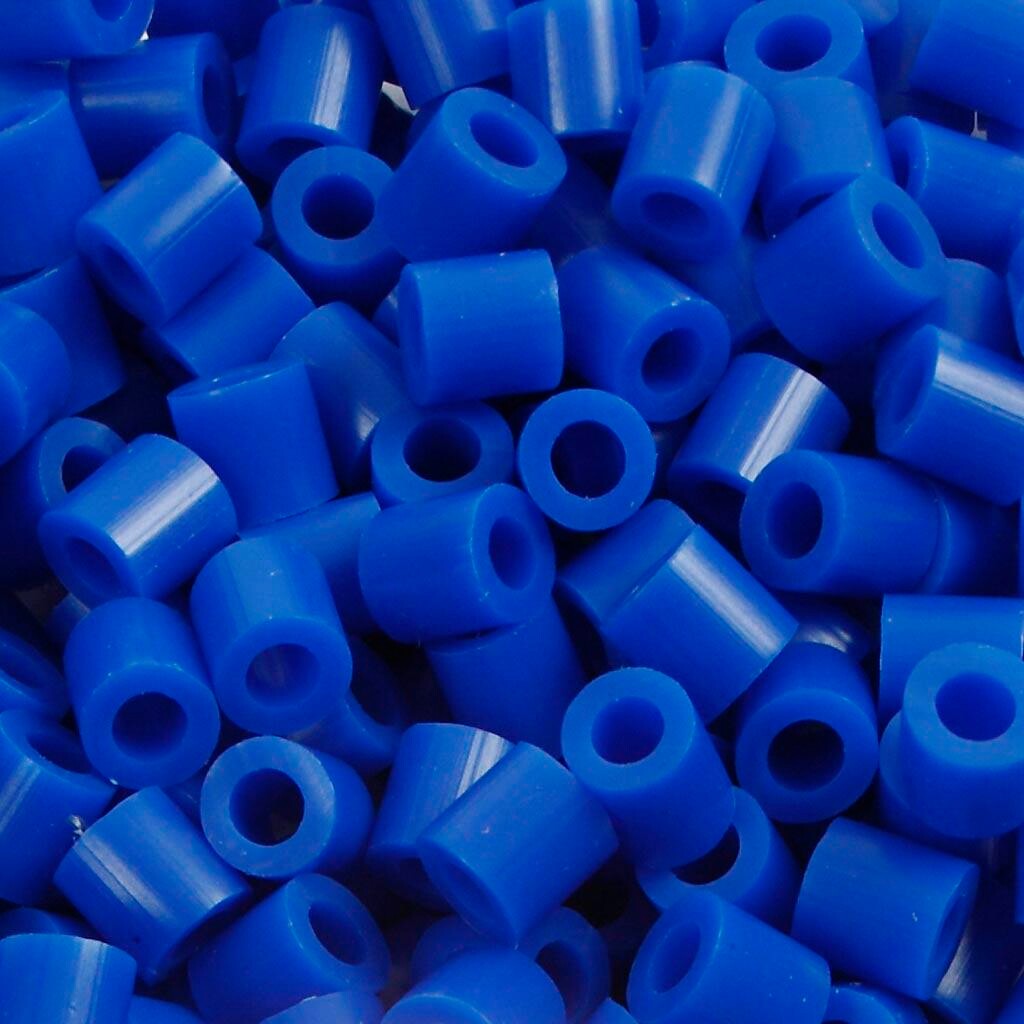 Rørperler, str. 5x5 mm, hulstr. 2,5 mm, medium, mørk blå (32232), 6000 stk./ 1 pk.