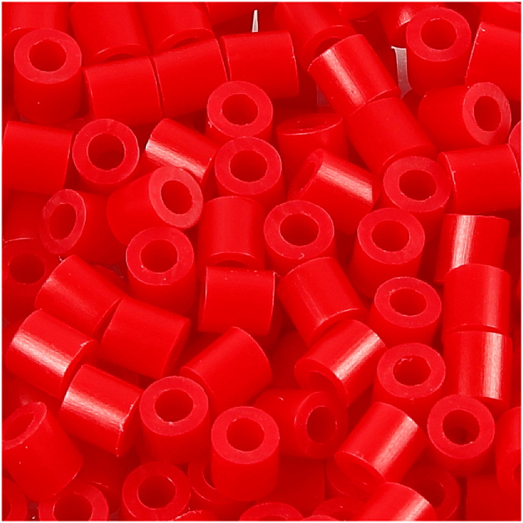 Rørperler - Nabbi - Rød (57) - Medium - 5x5 mm - 1100 stk