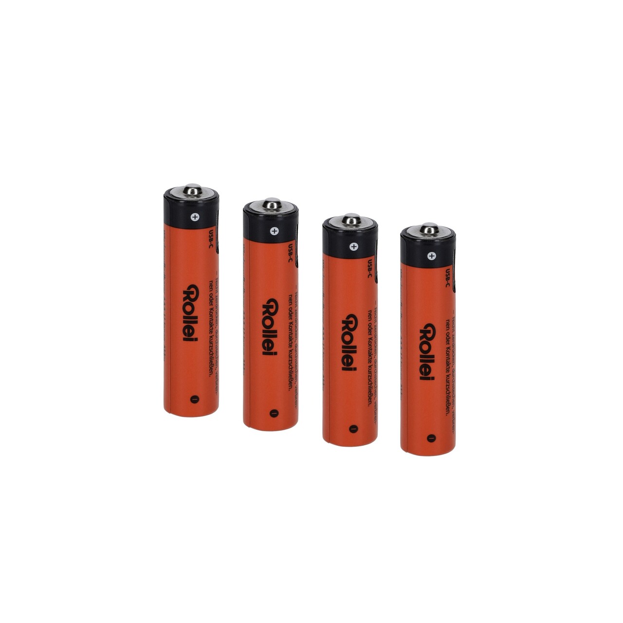 Batterier Rollei AAA Li-Ion med USB-C (4-Pack)