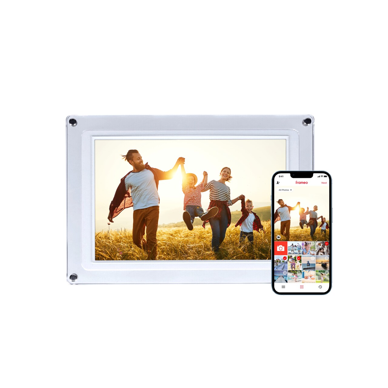Digital fotoramme, Rollei, Smart Frame, WiFi 109, hvid, 32 GB