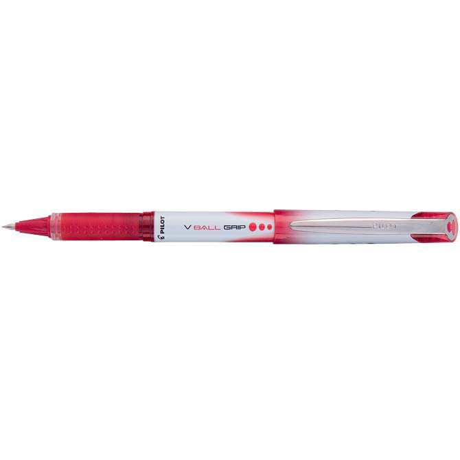 Pilot V-Ball Grip - Rød fine 0,3 mm stregbredde - BLN-VBG5-R - 12 stk