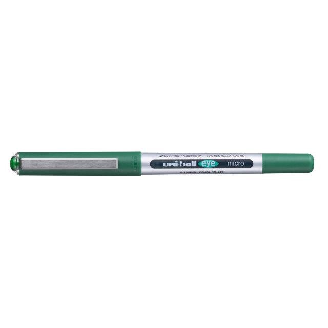 Rollerpen Uni-ball Eye grøn 0,2mm UB-150 70% genbrugsplast - 12 stk