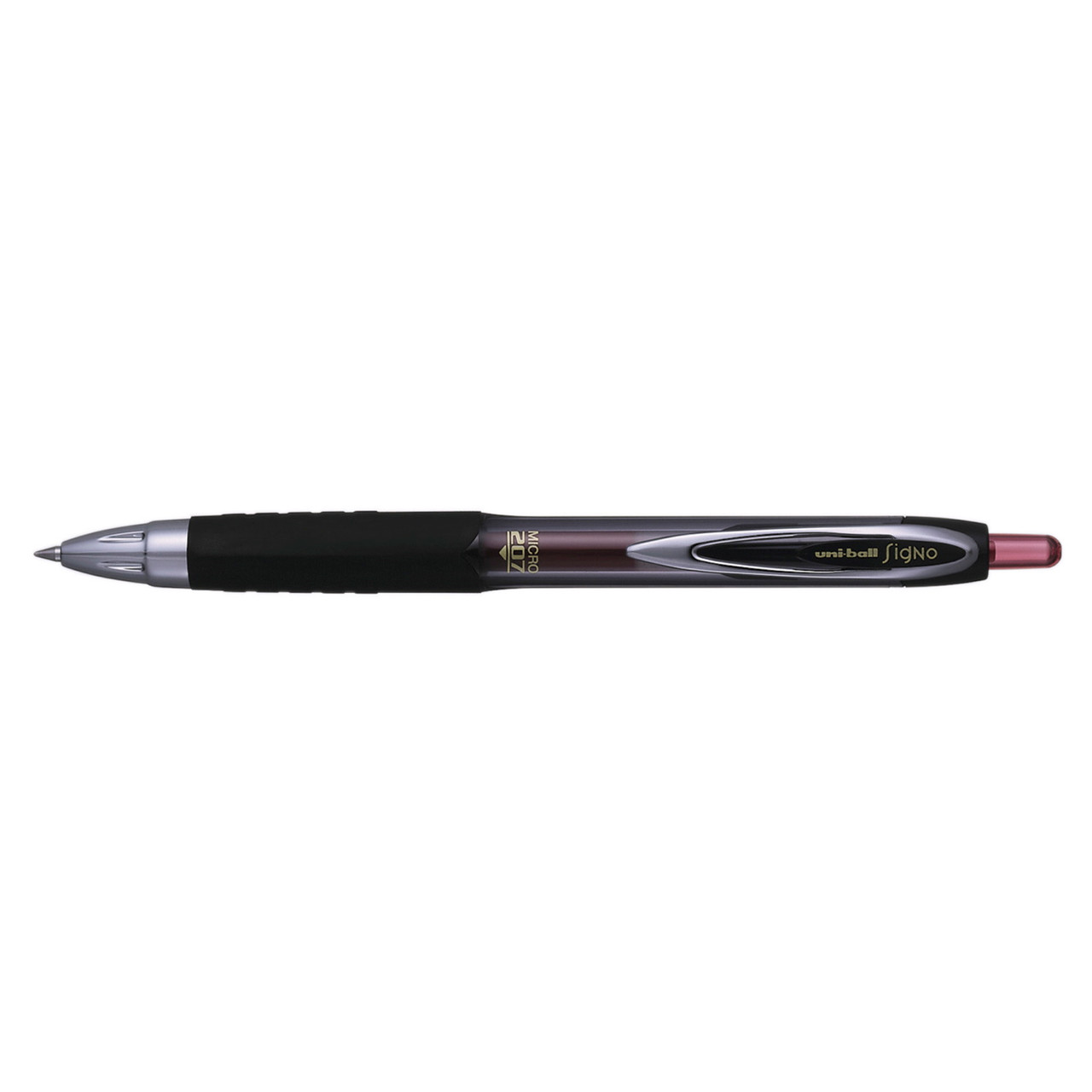 Uni-ball Signo Micro 207 - Gelpen med klik 0,5 mm rød streg UMN207 - 12 stk