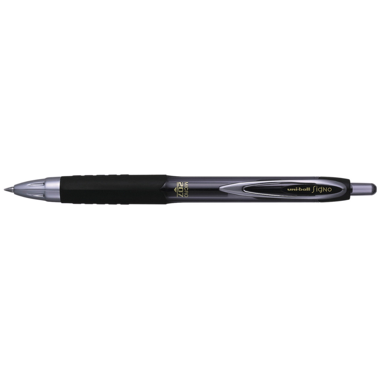 Gelpen - Uni-ball Signo Micro 207 UMN-207 - 0,5 mm - sort - 12 stk