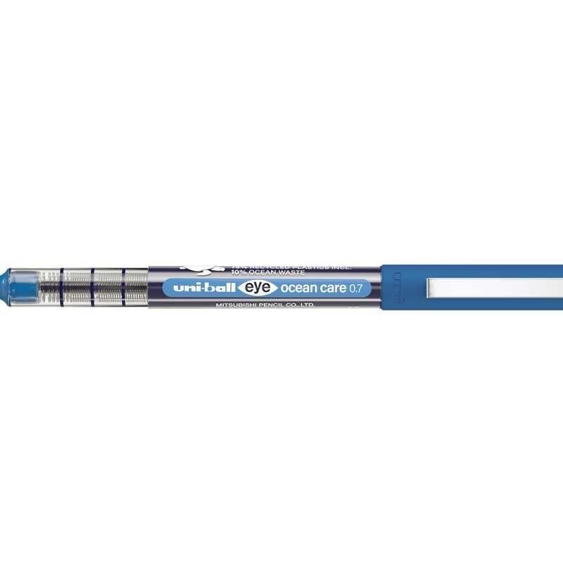 Rollerpen - Uni-ball UB-150 Ocean Care - Blå - 0,7 mm - 12 stk.