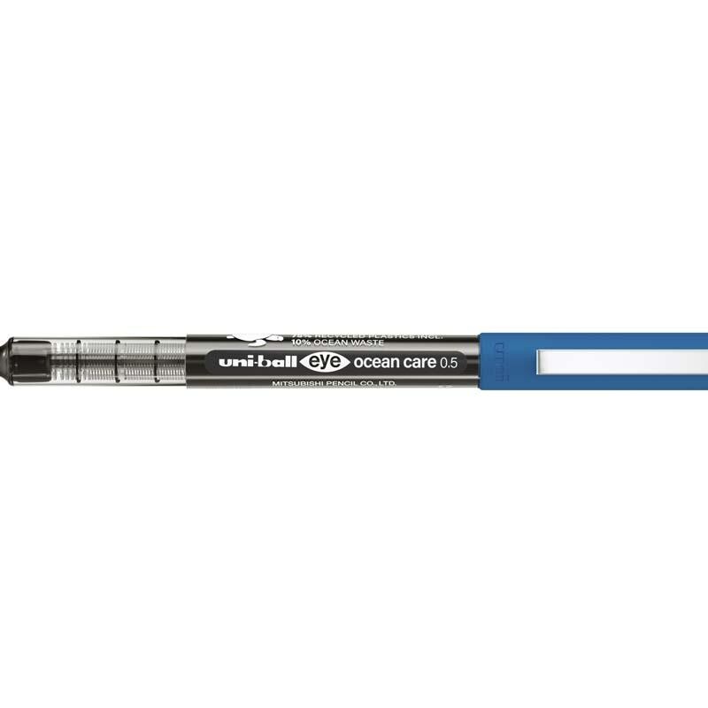 Uni-ball Rollerpen UB-150 Ocean Care sort 0,5 - 12 stk
