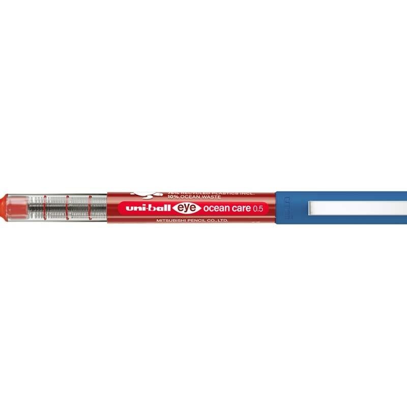 Uni-ball Rollerpen UB-157 Ocean Care rød 0,5 - 12 stk