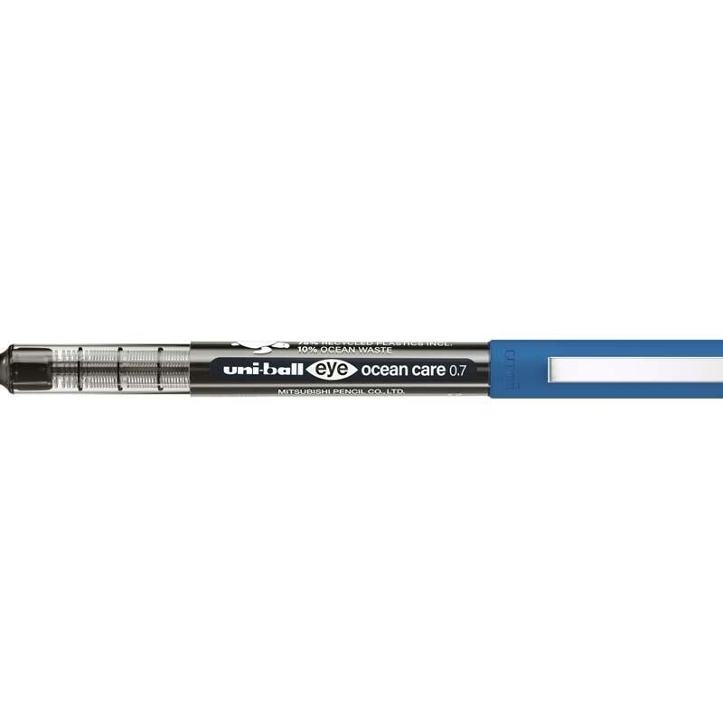 Uni-ball Rollerpen UB-157 Ocean Care sort 0,7 - 12 stk