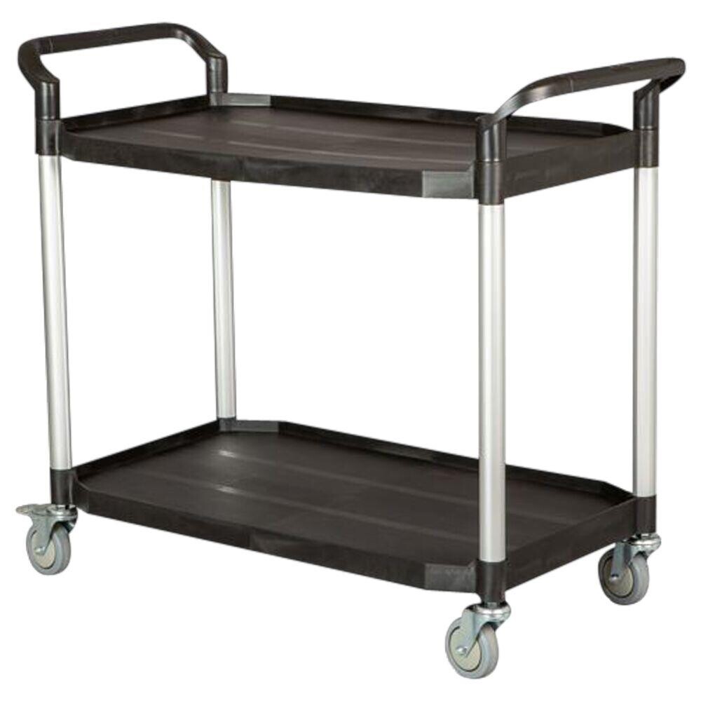 Rullebord Tina Trolleys sort med 2 hylder