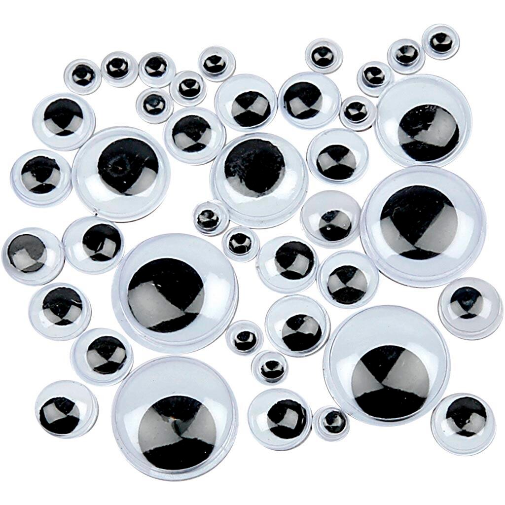 Rulleøjne uden klæb diam. 6-20 mm - 1100 ass. pr pakke