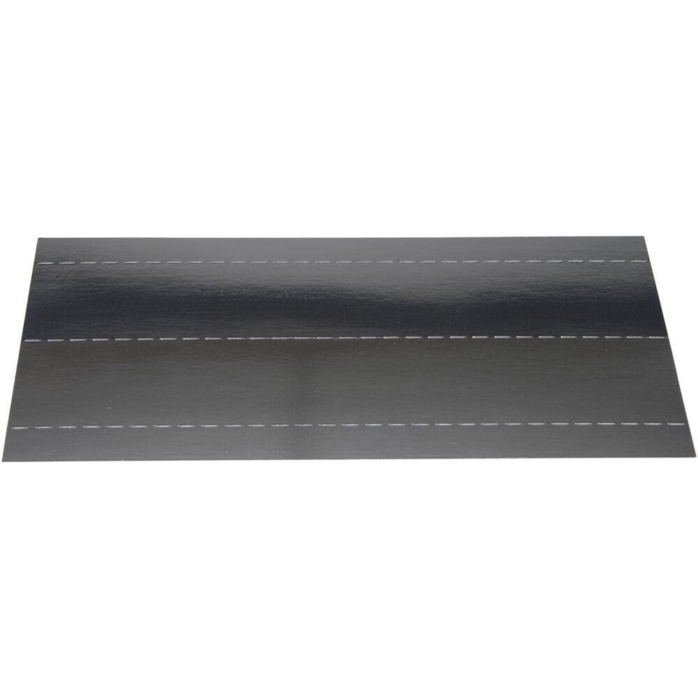 Rumdeler 23,4x11cm sølv karton med metaliseret PET - 1000 stk