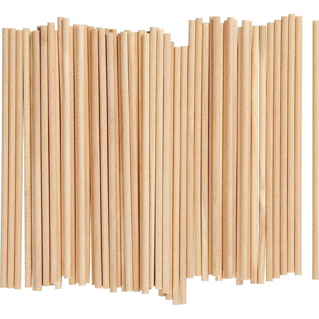 Rundstok, L: 15 cm, diam. 4 mm, 100 stk./ 1 pk.