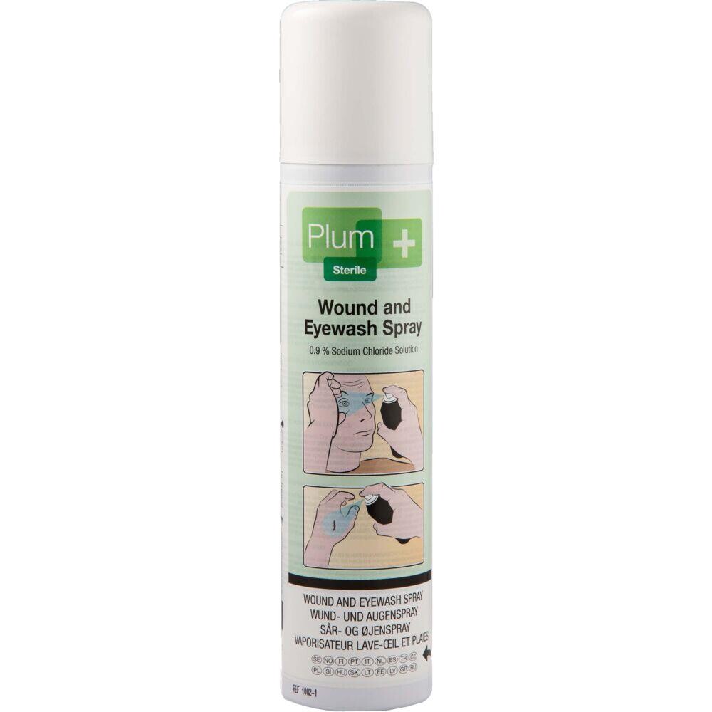 Sår- og øjenskyl, Plum, spray, NaCl, steril - 250 ml. - 12 flasker