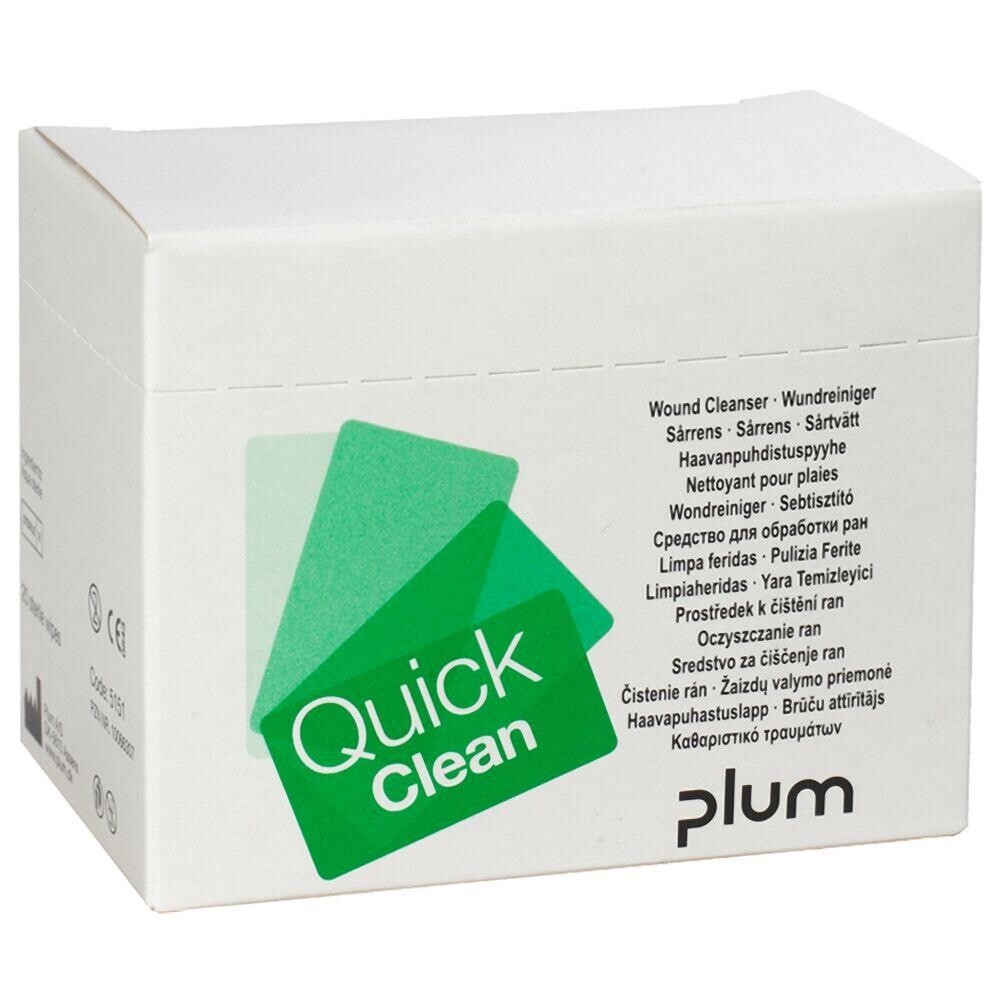 Sårrenseserviet, QuickClean, 20x13cm, nonwoven/vand, steril - 20 stk