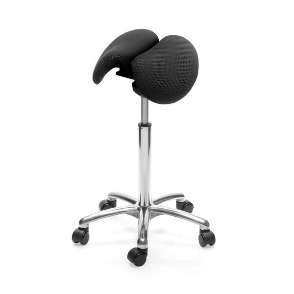 Sadelstol Höganäs Polo Split Sort Illusion 57–82 cm