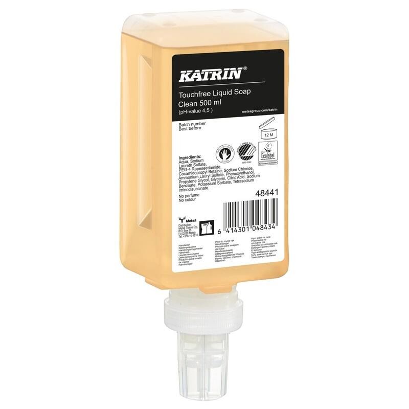 Sæbe – Katrin Green – Flydende skumsæbe – Touchfree – 0,5 l – Uden parfume